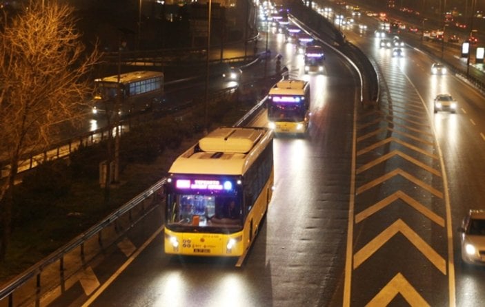 İstanbul'da gece hizmet veren İETT hatlarında değişiklik