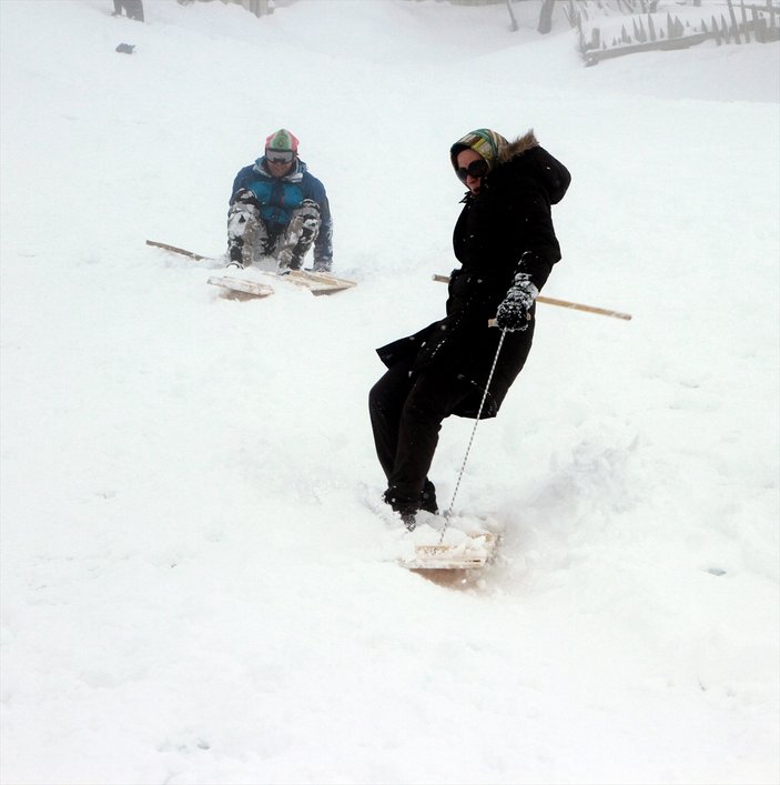 Rize'de kayak şenliği yapıldı