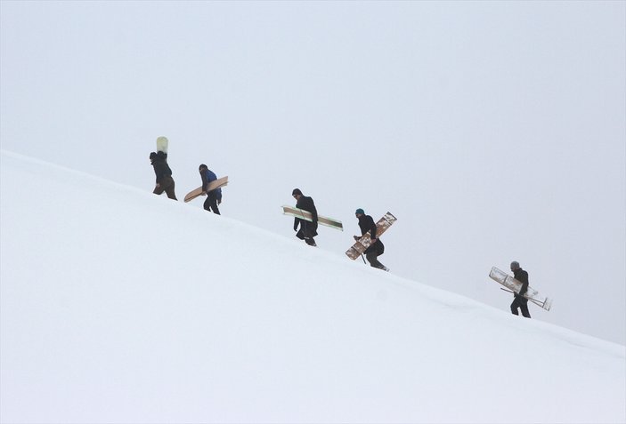 Rize'de kayak şenliği yapıldı
