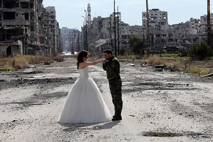 Suriye'den düğün fotoğrafları