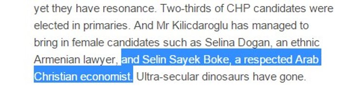 Economist dergisi Selin Sayek Böke'yi yazdı