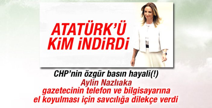 Atatürk resmi haberini yapan gazeteci: 3 CHP'li indirdi