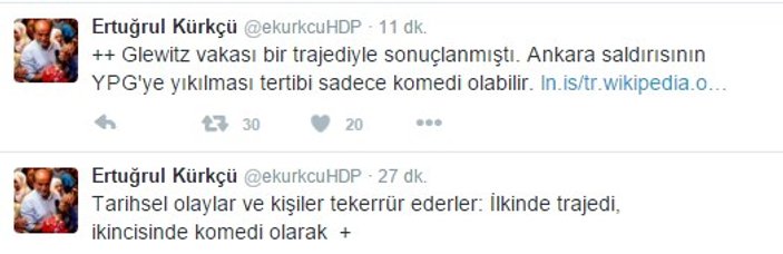 Ertuğrul Kürkçü: Ankara saldırısını YPG yapmadı