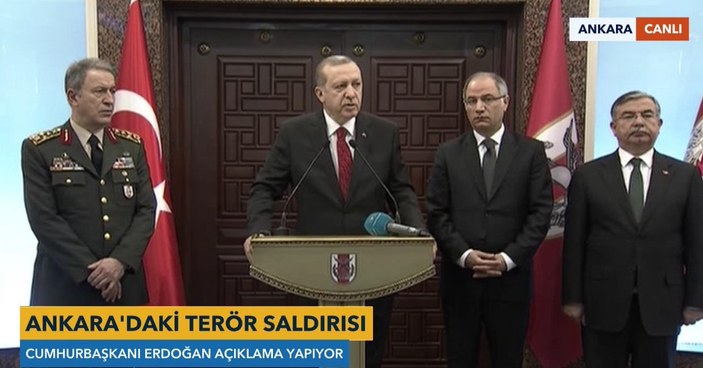 Erdoğan'dan Ankara saldırısıyla ilgili açıklama