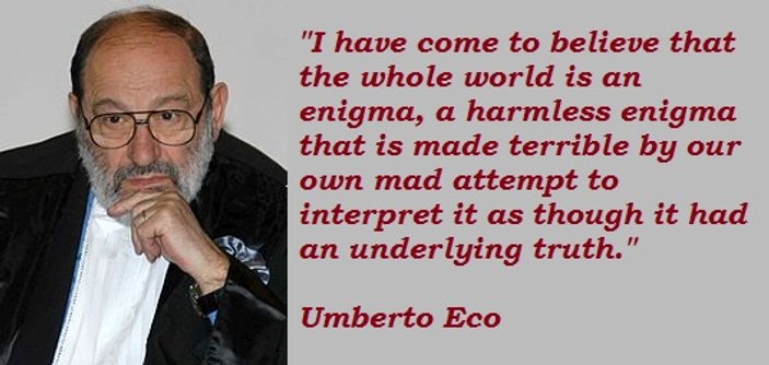 Dünyaca ünlü yazar Umberto Eco öldü