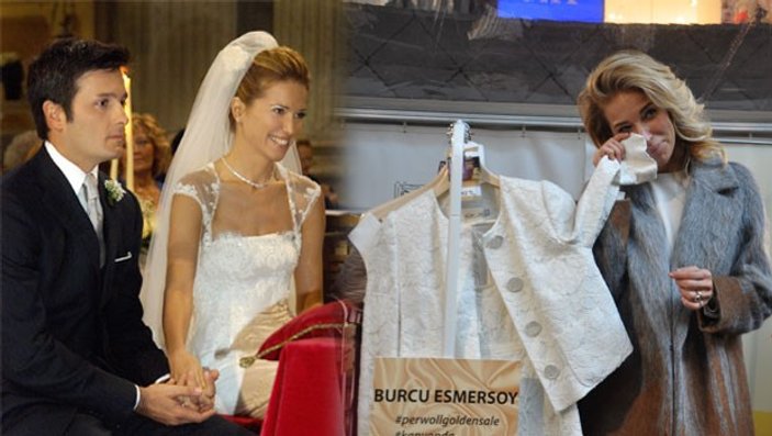 Burcu Esmersoy nikah kıyafetini satışa çıkardı