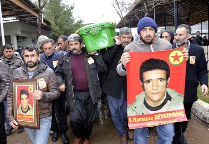 Dilek Öcalan PKK'lı cenazesine katıldı