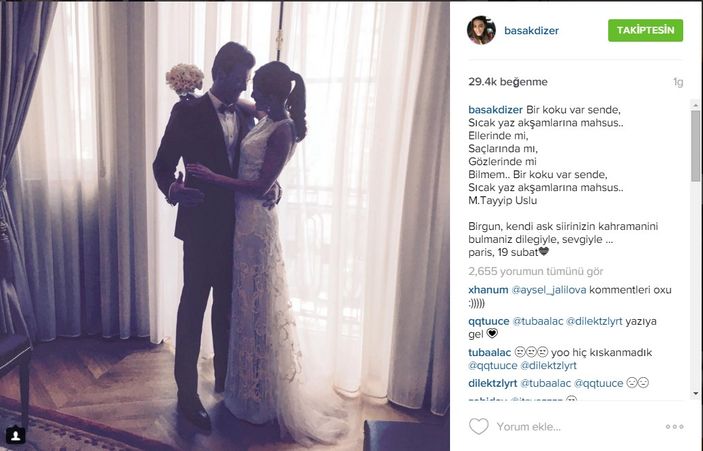 Başak Dizer'den eşi Kıvanç'a: Bir koku var sende