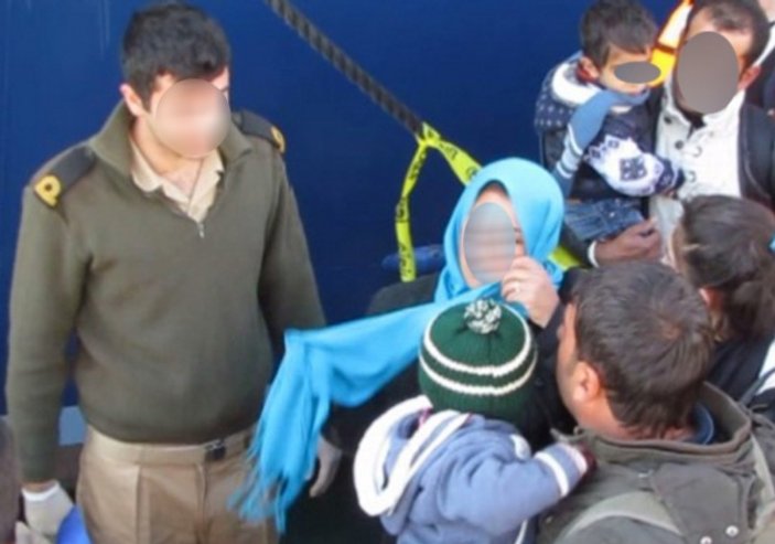 Şırnak'tan kaçan aile mülteci teknesinde yakalandı
