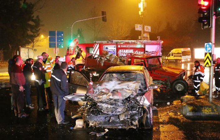 Sarıyer'de trafik kazası: 1 ölü 2 yaralı