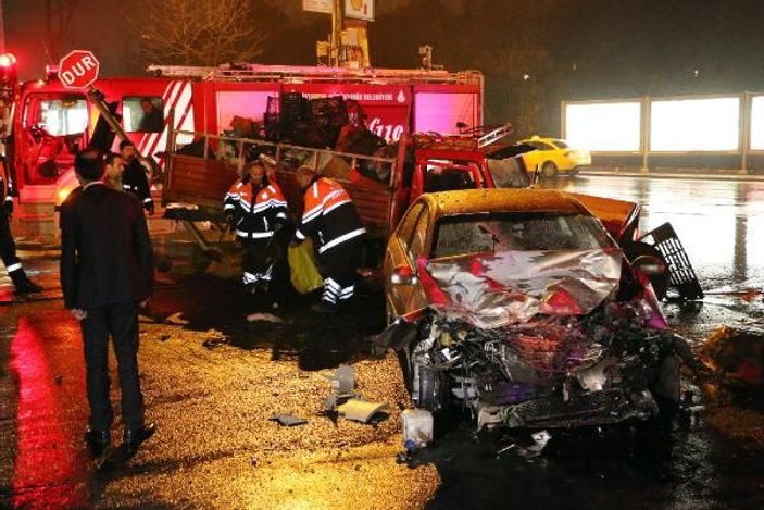 Sarıyer'de trafik kazası: 1 ölü 2 yaralı