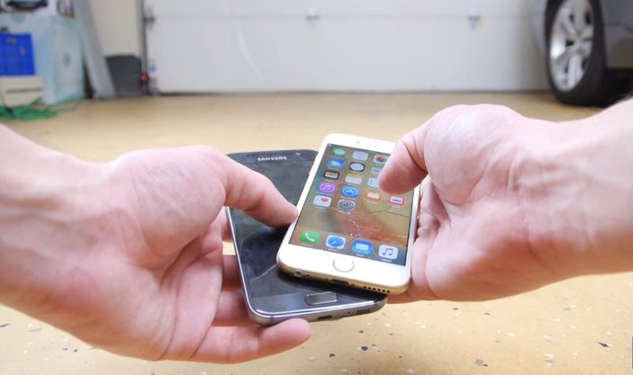 iPhone 6S ve Galaxy S7'ye dayanıklılık testi