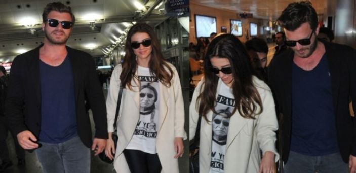 Başak-Kıvanç Tatlıtuğ çifti balayından döndü