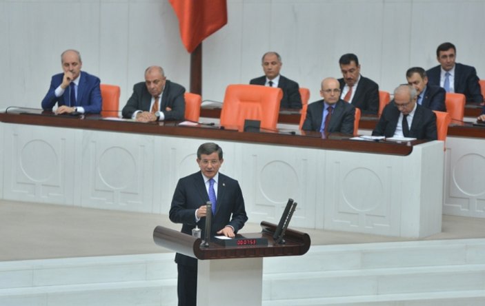 Başbakan Davutoğlu'ndan teşekkür konuşması