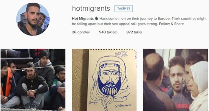 Instagram'da 'en seksi mültecile' hesabına tepki yağıyor