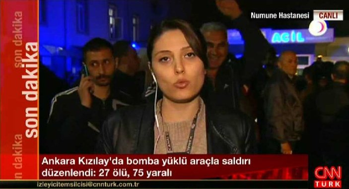 CNN Türk'te katliam haberi varken kameraya el salladı