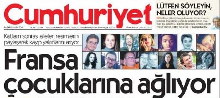 Cumhuriyet'in ikiyüzlü Ankara manşeti