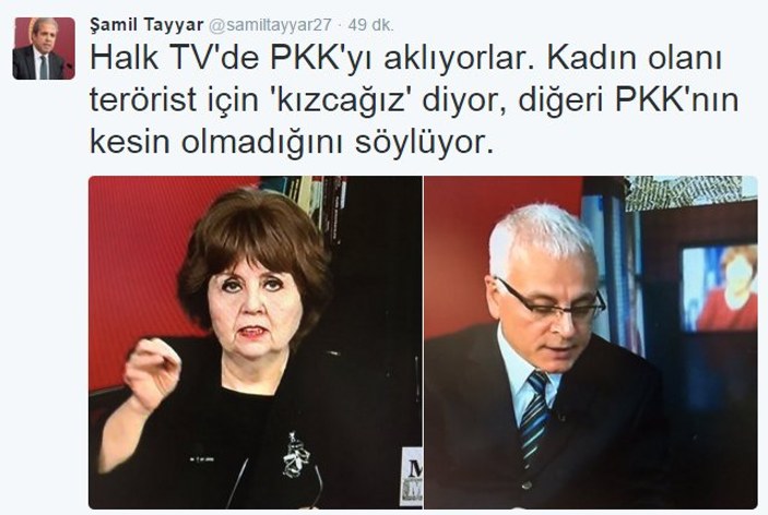 Halk TV'de Ayşenur Arslan teröriste 'kızcağız' dedi