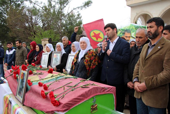 Sur'da öldürülen PKK'lının cenazesine HDP'liler katıldı