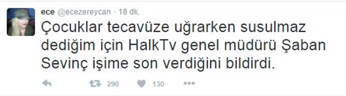 Ece Zereycan Halk TV'den kovuldu