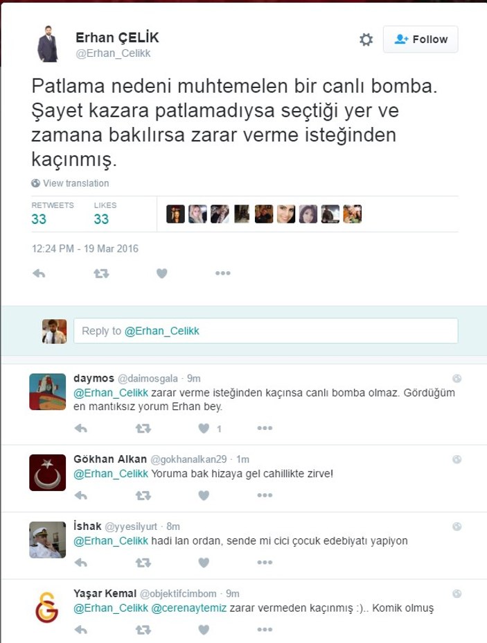 Erhan Çelik'in tweet'i anlaşılamadı