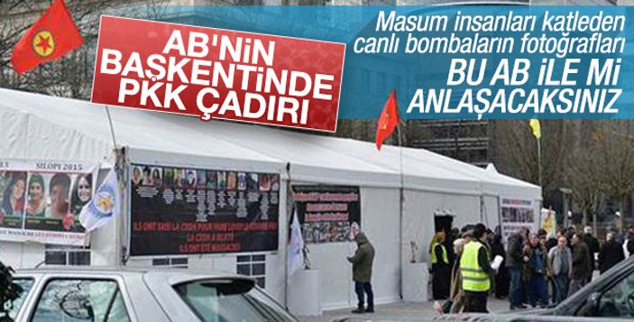 Erdoğan'dan AB'ye PKK çadırıyla ilgili tepki
