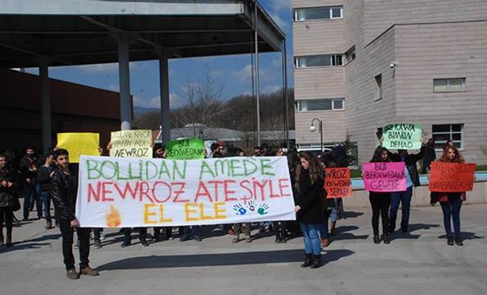 Bolu'da üniversitede nevruz gerginliği