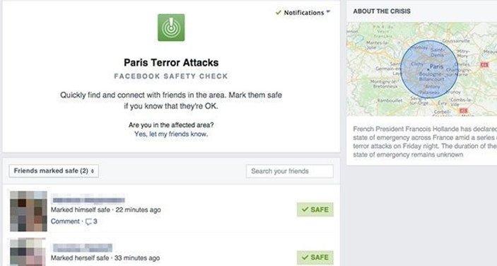 Brüksel saldırılarından sonra Facebook'a tepki