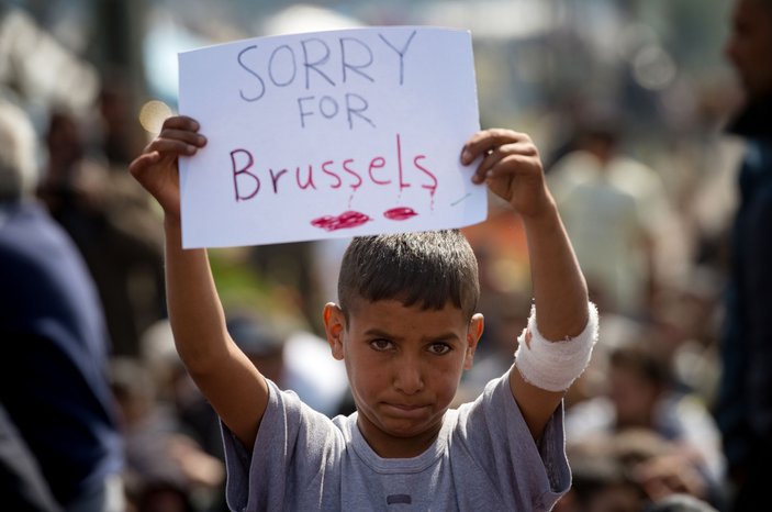 Mülteci çocuktan Avrupa'ya Brüksel mesajı