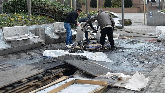 Brüksel'deki PKK çadırı kaldırıldı