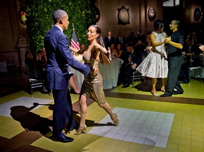 ABD Başkanı Obama tango yaptı
