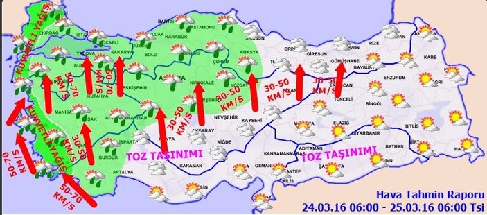 İstanbul toz bulutu altında