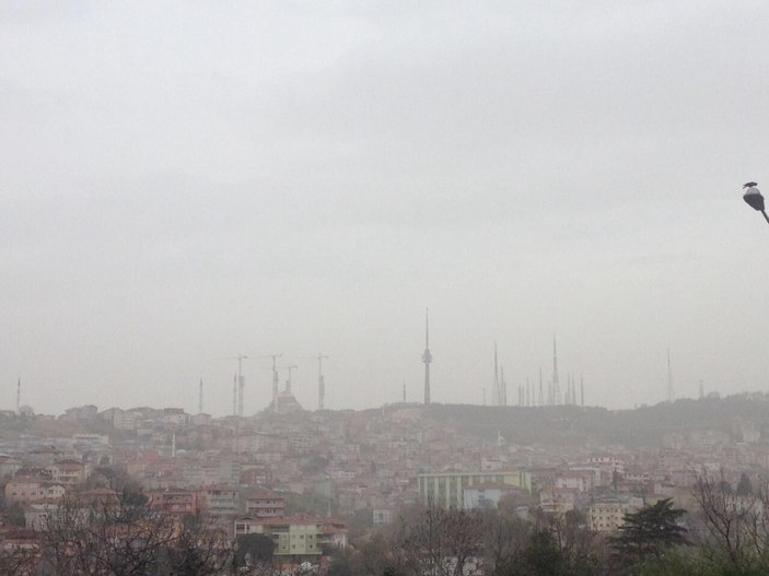 İstanbul toz bulutu altında