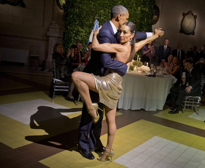ABD Başkanı Obama tango yaptı
