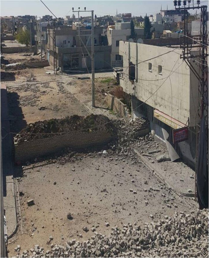 PKK'lıların Nusaybin'e verdiği zarar fotoğraflandı