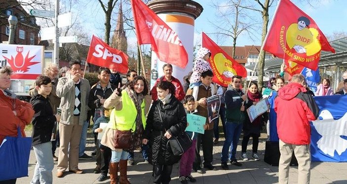 Almanya'da Paskalya yürüyüşlerine 10 bin kişi katıldı