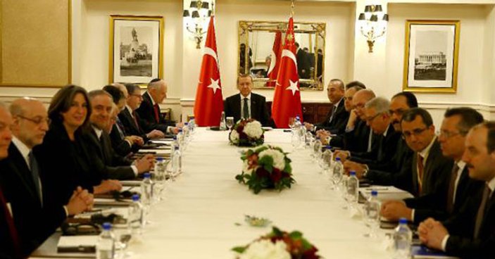 Cumhurbaşkanı Erdoğan Musevi temsilcileri kabul etti