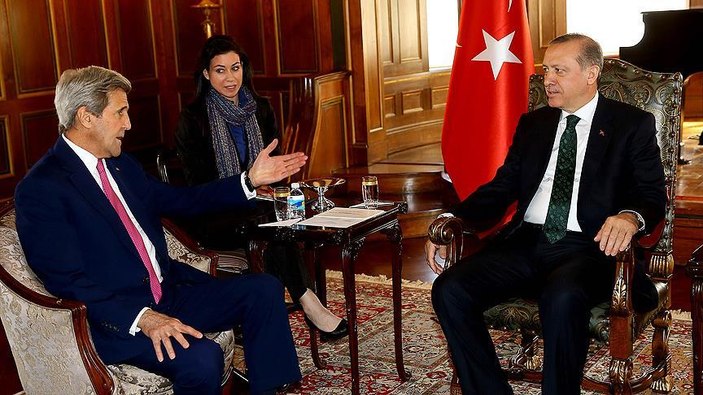 Cumhurbaşkanı Erdoğan John Kerry ile görüştü