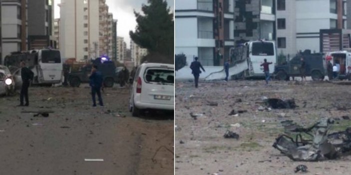 Diyarbakır'da polise bombalı saldırı