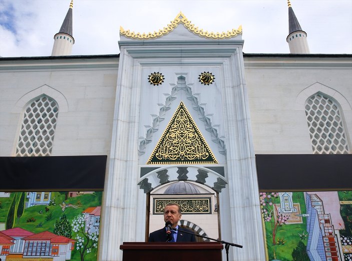 Erdoğan ABD'nin en büyük külliyesinin açılışını yaptı