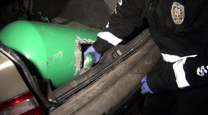 İran plakalı aracın LPG tankından uyuşturucu çıktı