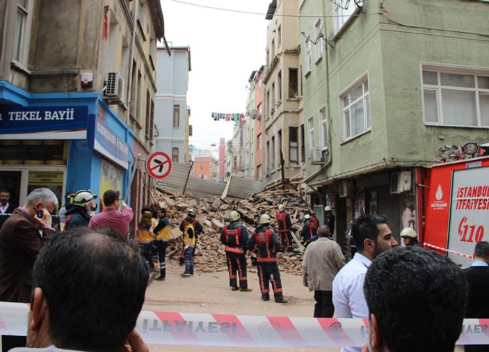 Beyoğlu'nda çöken bina Kenan İmirzalıoğlu'nun çıktı