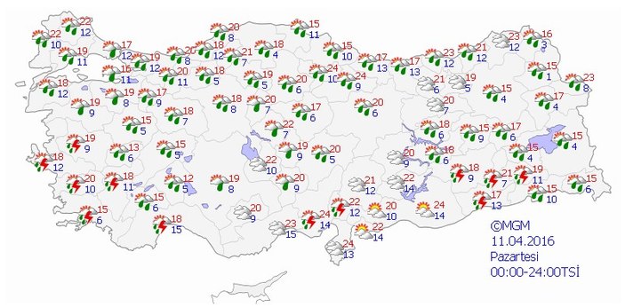 Meteoroloji'den sağanak yağış uyarısı