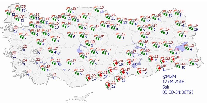 Meteoroloji'den sağanak yağış uyarısı