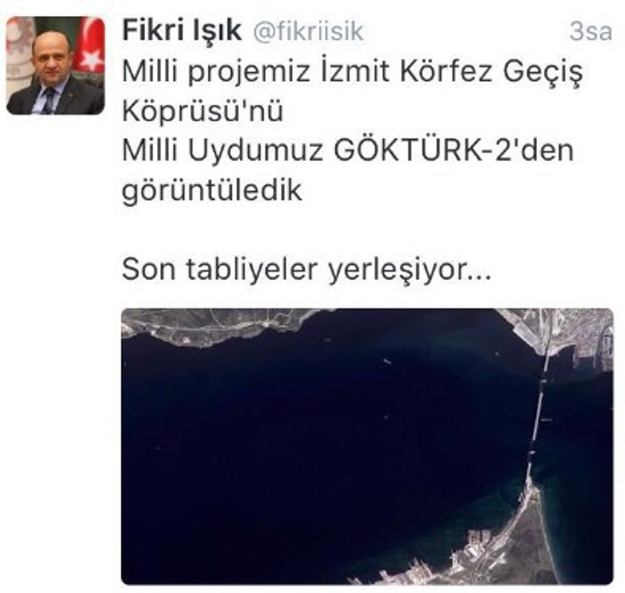 Göktürk-2'nin objektifinden İzmit Körfez Geçiş Köprüsü