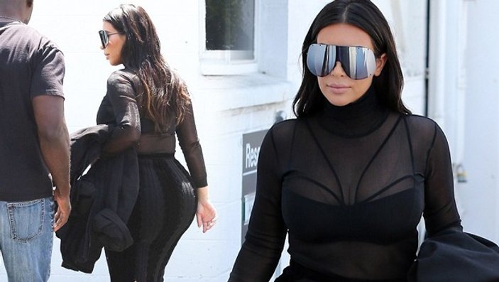 Kim Kardashian yine transparan