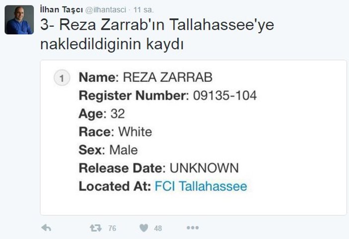 Reza Zarrab kadın cezaevine nakledildi