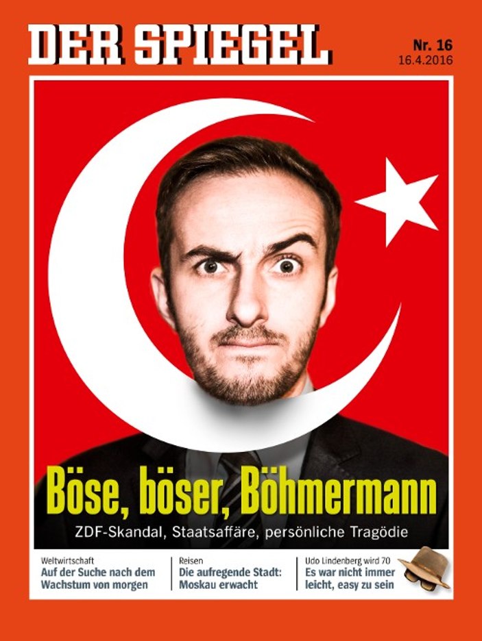 Der Spiegel Erdoğan’a hakaret eden komedyeni kapak yaptı