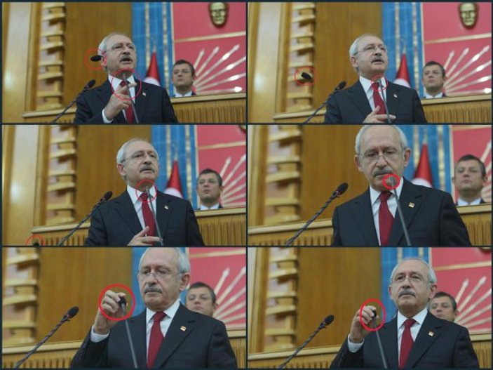 Kılıçdaroğlu'nun mikrofon kazası