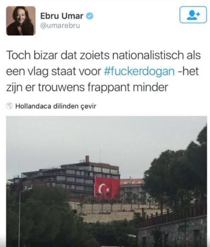 Hollandalı gazeteci Ebru Umar'dan Hz.Muhammed'e hakaret